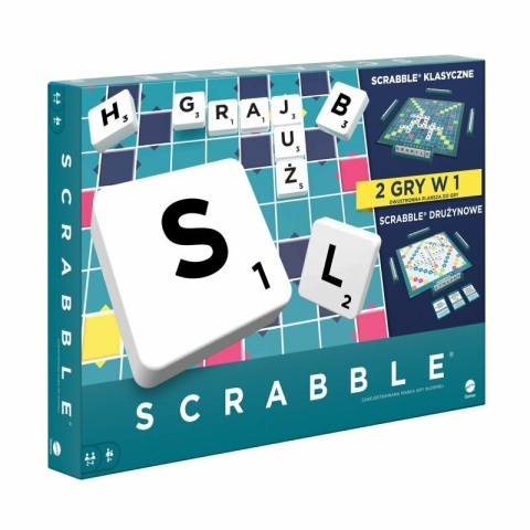 GRA SCRABBLE ORIGINAL 2 GRY W 1 najnowsze wydanie HXM53 GRA SCRABBLE ORIGINAL 2 GRY W 1 najnowsze wydanie HXM53