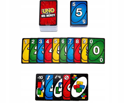 UNO No Mercy Bez litości gra HWV18 MATTEL UNO No Mercy Bez litości gra HWV18 MATTEL