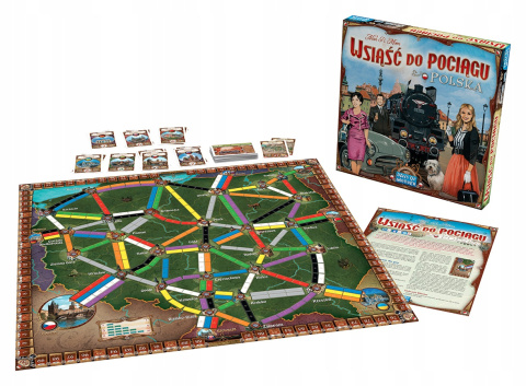 Gra planszowa Rebel Wsiąść do Pociągu: Polska Gra planszowa Rebel Wsiąść do Pociągu: Polska