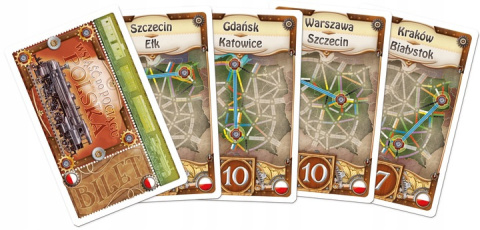 Gra planszowa Rebel Wsiąść do Pociągu: Polska Gra planszowa Rebel Wsiąść do Pociągu: Polska