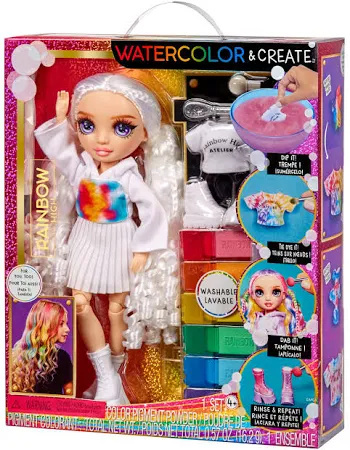 LALKA Rainbow High WaterColor KOLOROWANIE FIOLETOWE OCZY 507581