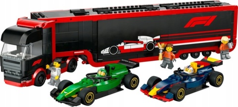 LEGO City F1 Ciężarówka z bolidami RB20 i AMR24 F1 (1086 elementów) LEGO City F1 Ciężarówka z bolidami RB20 i AMR24 F1 (1086 elementów)