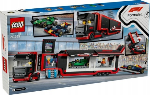 LEGO City F1 Ciężarówka z bolidami RB20 i AMR24 F1 (1086 elementów) LEGO City F1 Ciężarówka z bolidami RB20 i AMR24 F1 (1086 elementów)