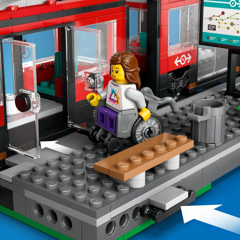 LEGO City TRAMWAJ Miejski ze Stacją 60423 - Zestaw dla Dzieci od 7 Lat LEGO City TRAMWAJ Miejski ze Stacją 60423 - Zestaw dla Dzieci od 7 Lat