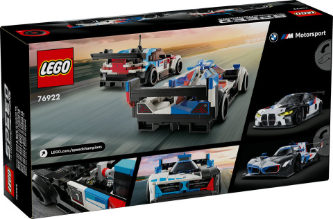 LEGO Speed Champions Samochody wyścigowe BMW M4 GT3 & BMW M Hybrid V8 76922 LEGO Speed Champions Samochody wyścigowe BMW M4 GT3 & BMW M Hybrid V8 76922