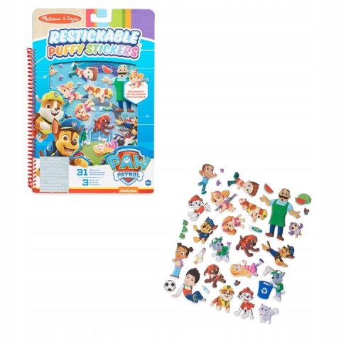 Naklejki wielokrotnego użytku Psi Patrol Naklejki wielokrotnego użytku Psi Patrol