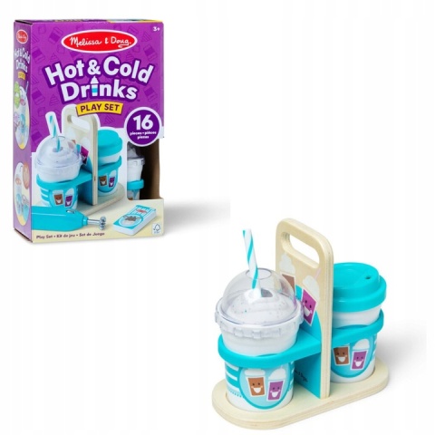 Napoje na wynos zestaw zabawka z wibrującym spieniaczem Melissa & Doug Napoje na wynos zestaw zabawka z wibrującym spieniaczem Melissa & Doug