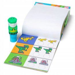 STICKER WOW STEMPELKI Z NAKLEJKAMI Dinozaur ZESTAW 300szt Melissa&Doug