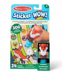 STICKER WOW STEMPELKI Z NAKLEJKAMI Lisek ZESTAW 300szt Melissa&Doug