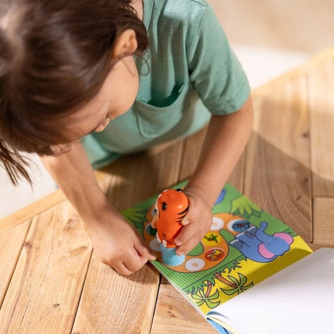 STICKER WOW STEMPELKI Z NAKLEJKAMI TYGRYS ZESTAW 300szt STICKER WOW STEMPELKI Z NAKLEJKAMI TYGRYS ZESTAW 300szt