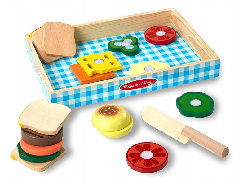 KANAPKI DREWNIANE ZESTAW DO ZABAWY SKLEP KUCHNIA Marka Melissa & Doug