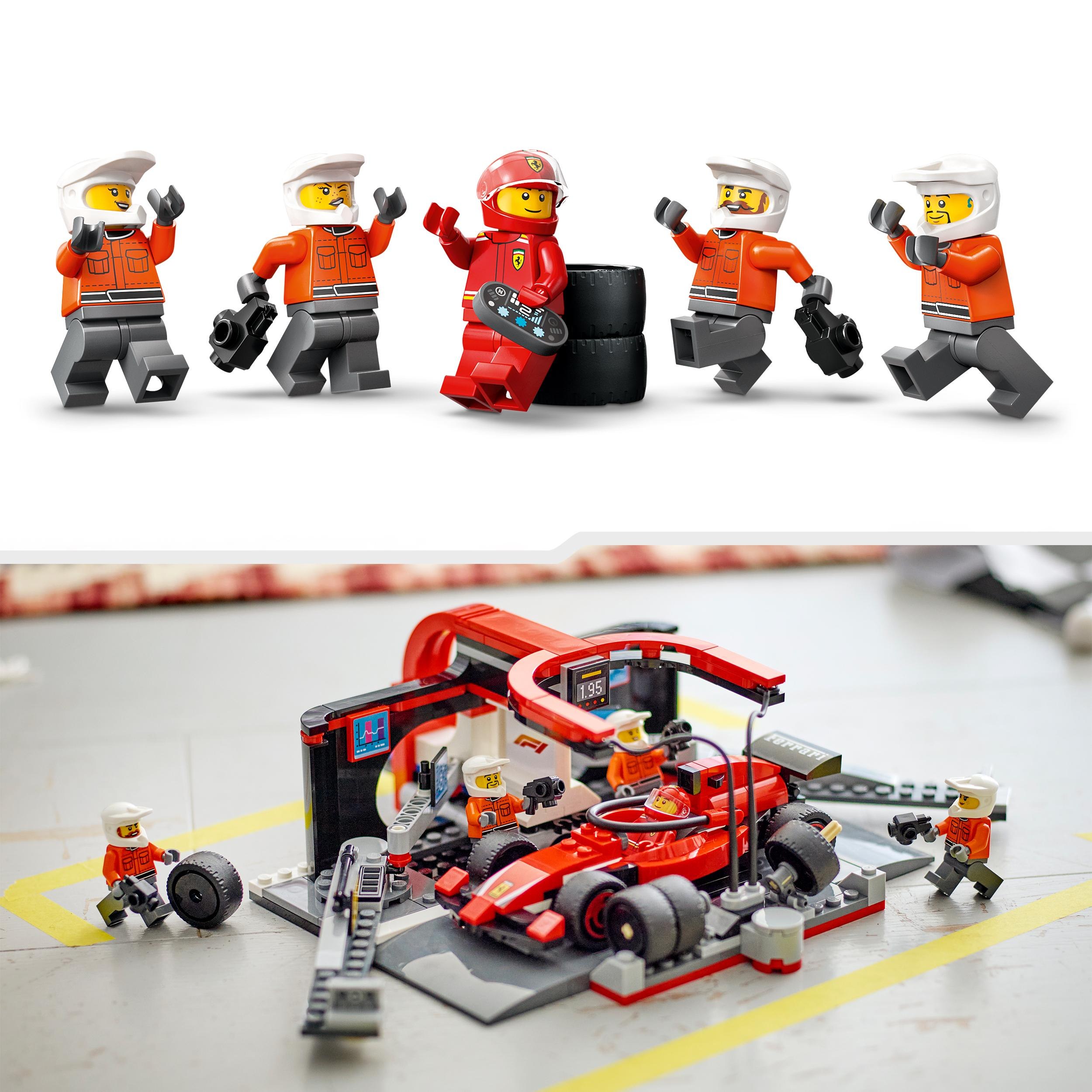 LEGO CITY F1 Pit stop i mechanicy z bolidem Ferrari 60443 Marka LEGO