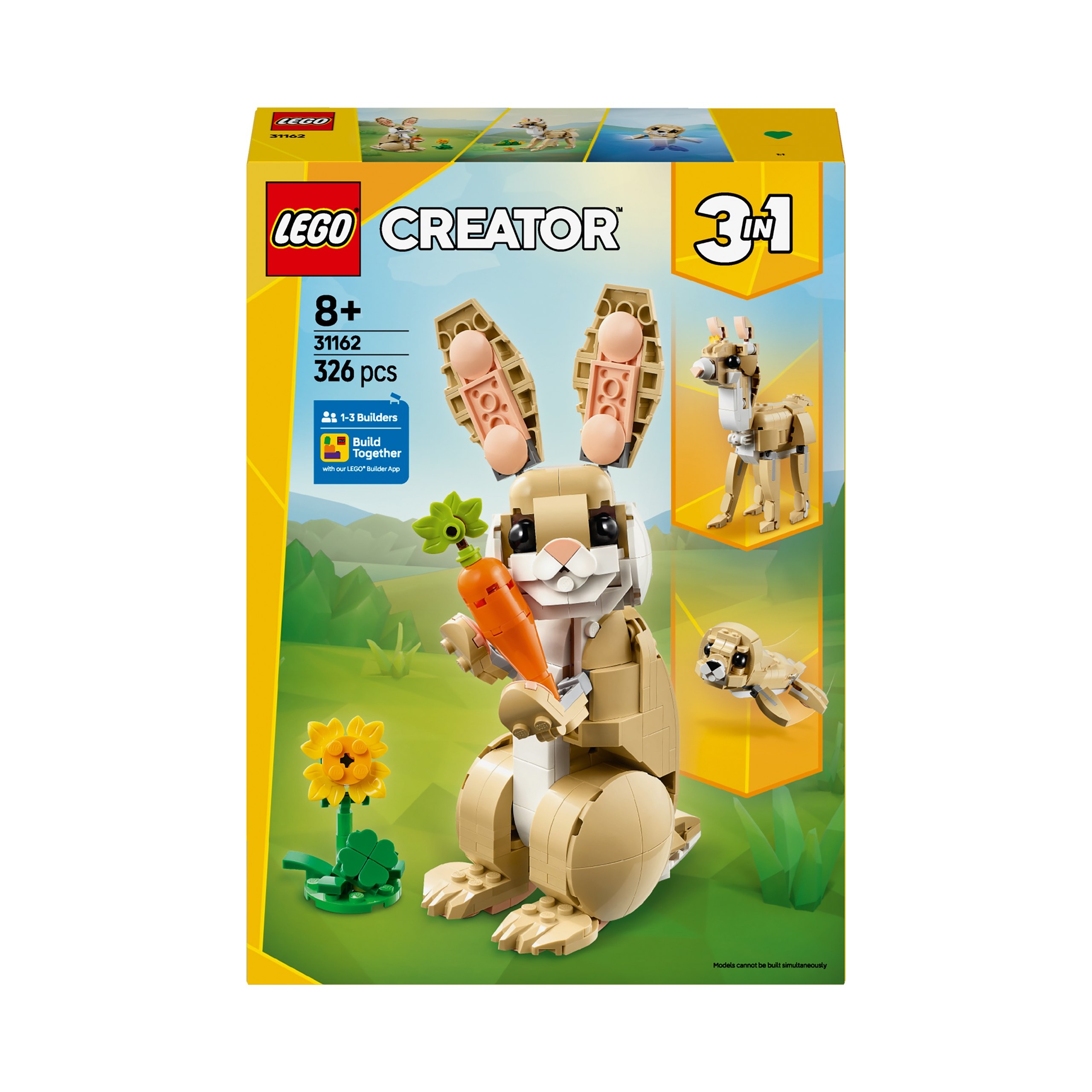 LEGO Creator 3 w 1 Uroczy króliczek 31162 PREZENT Numer produktu 31162