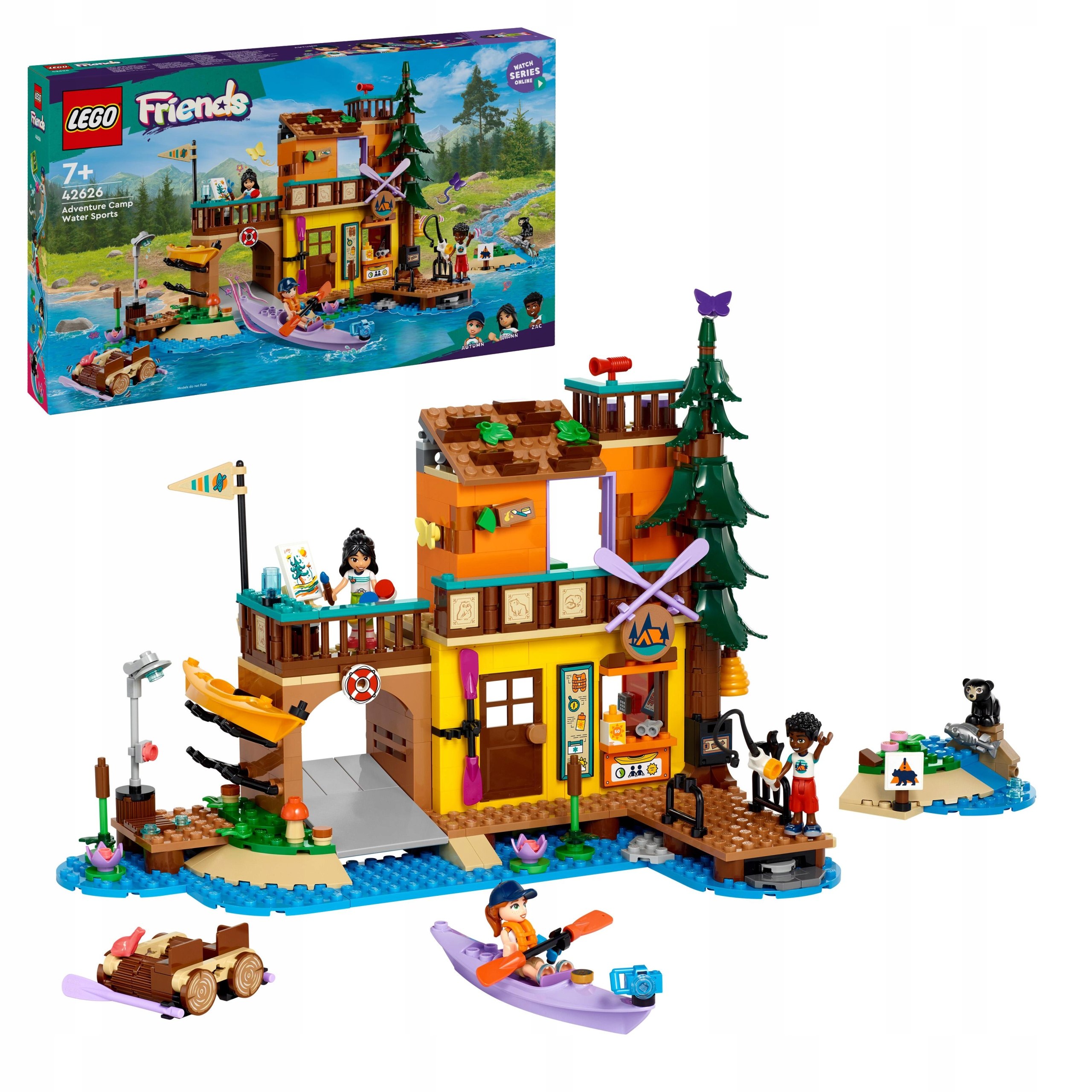 LEGO FRIENDS Sporty Wodne na Kempingu (42626) – Zestaw dla Dzieci od 7 Lat