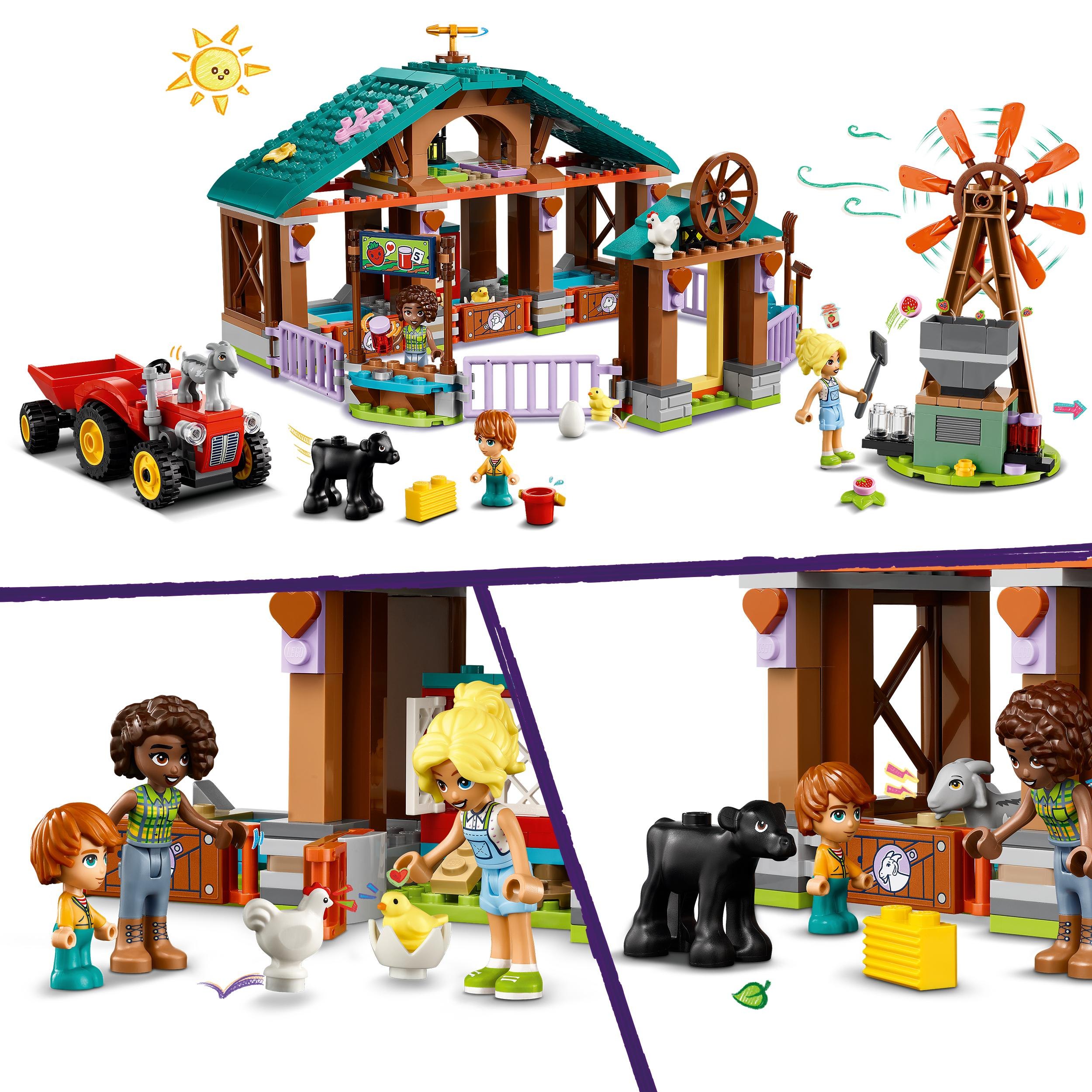 LEGO Friends Rezerwat Zwierząt Gospodarskich – Farma dla Dzieci od 6 Lat Informacje dot. bezpieczeństwa i zgodności produktu Nie nadaje się dla dzieci poniżej określonego wieku. Do używania pod nadzorem osoby dorosłej Nie nadaje się dla dzieci w wieku poniżej 36 miesięcy