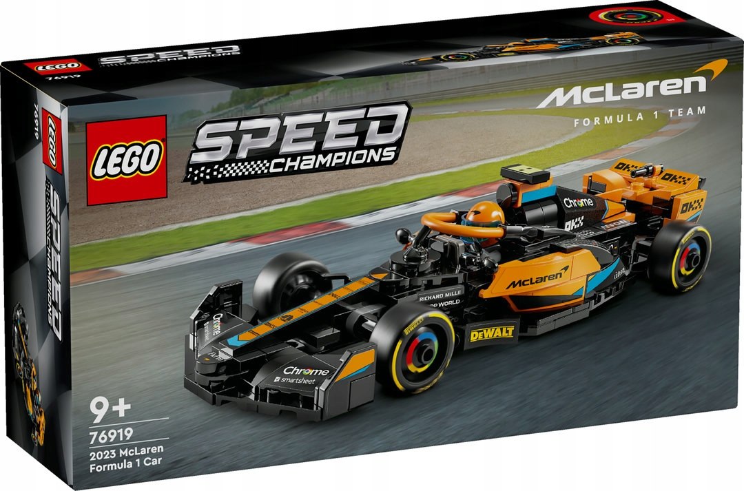 LEGO SPEED CHAMPIONS ZESTAW KLOCKÓW SAMOCHÓD WYŚCIGOWY MCLAREN FORMULA 1 Wiek dziecka 9 lat +